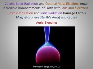 CME - cosmic ionization damages aura